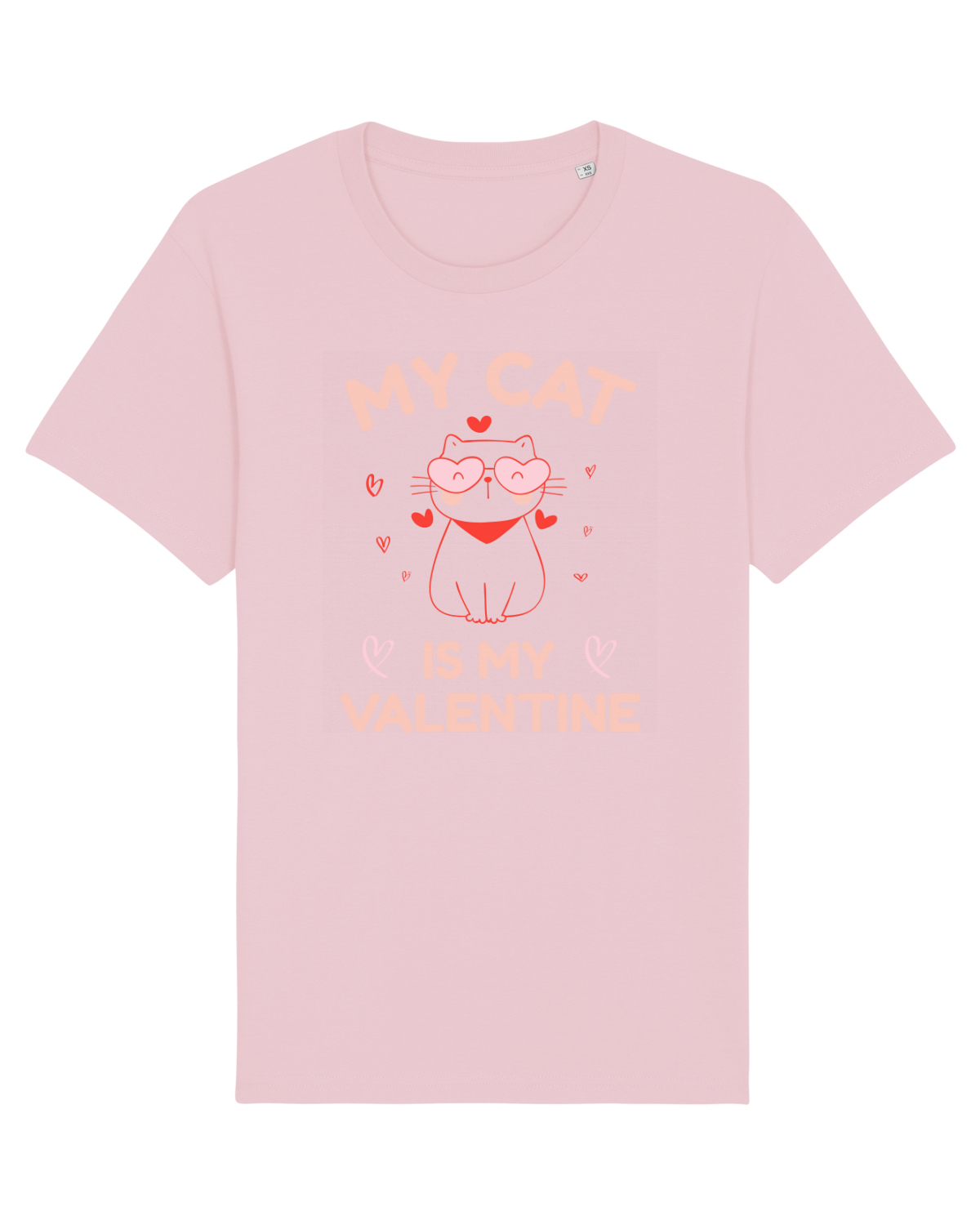 Tricou mânecă scurtă Unisex Rocker Cotton Pink