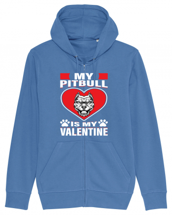 My Pitbull Is My Valentine Bright Blue