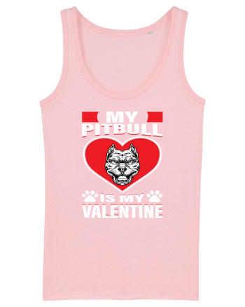 My Pitbull Is My Valentine Cotton Pink