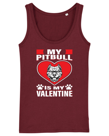 My Pitbull Is My Valentine Burgundy