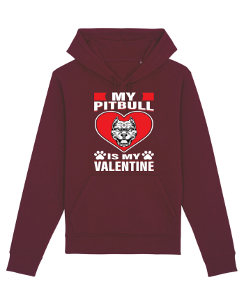 My Pitbull Is My Valentine Burgundy