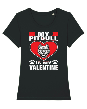 My Pitbull Is My Valentine Black