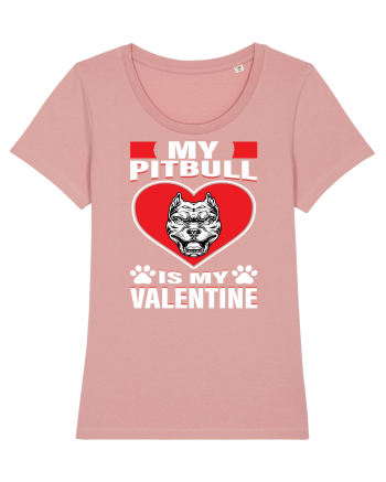 My Pitbull Is My Valentine Canyon Pink
