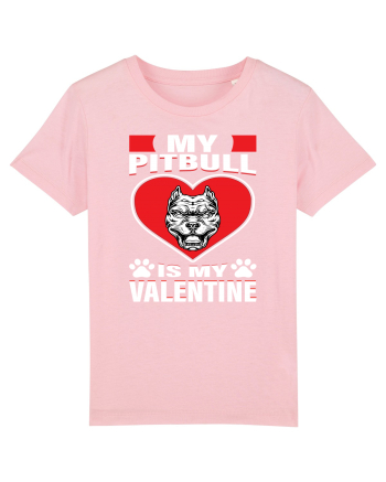 My Pitbull Is My Valentine Cotton Pink