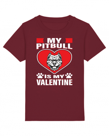 My Pitbull Is My Valentine Burgundy