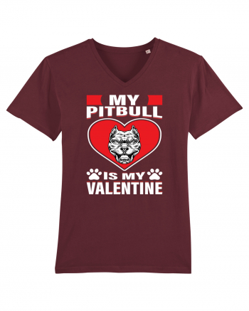 My Pitbull Is My Valentine Burgundy