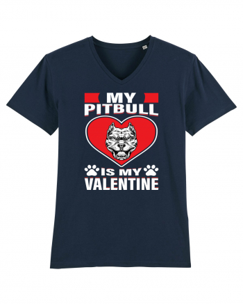 My Pitbull Is My Valentine French Navy