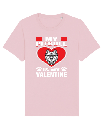 My Pitbull Is My Valentine Cotton Pink