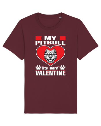 My Pitbull Is My Valentine Burgundy