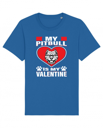 My Pitbull Is My Valentine Royal Blue
