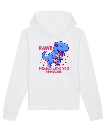 Rawr Means I Love You In Dinosaur White