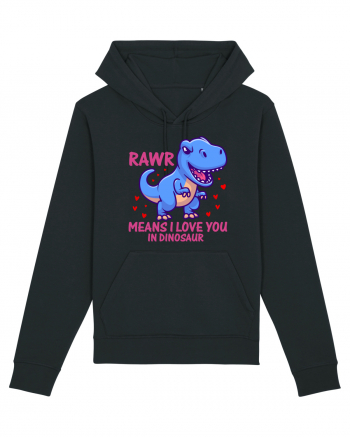 Rawr Means I Love You In Dinosaur Black