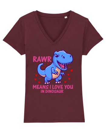 Rawr Means I Love You In Dinosaur Burgundy