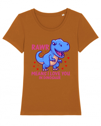 Rawr Means I Love You In Dinosaur Roasted Orange