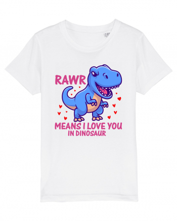 Rawr Means I Love You In Dinosaur White