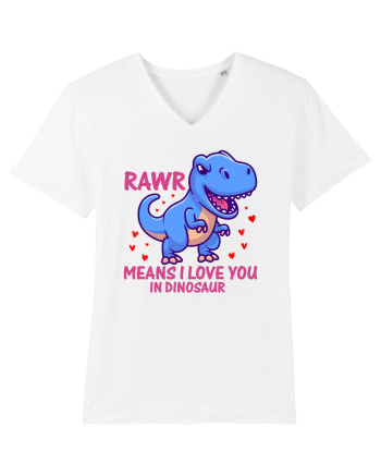 Rawr Means I Love You In Dinosaur White