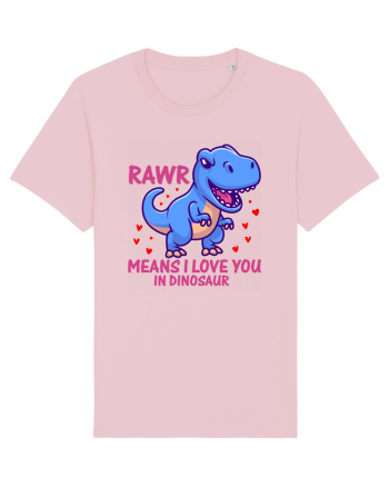 Rawr Means I Love You In Dinosaur Cotton Pink