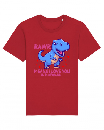 Rawr Means I Love You In Dinosaur Red