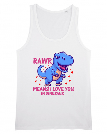 Rawr Means I Love You In Dinosaur White