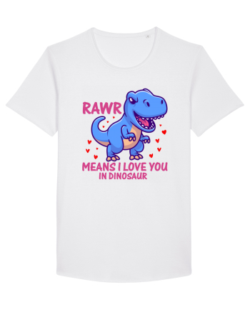 Rawr Means I Love You In Dinosaur White