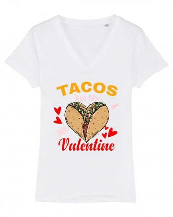 Tacos Are My Valentine White