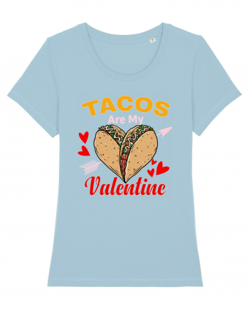 Tacos Are My Valentine Sky Blue
