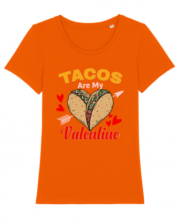 Tacos Are My Valentine Bright Orange