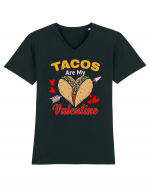 Tacos Are My Valentine Tricou mânecă scurtă guler V Bărbat Presenter