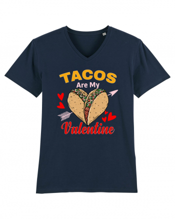 Tacos Are My Valentine French Navy