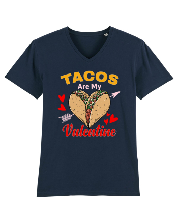 Tacos Are My Valentine French Navy