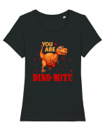 You Are My Dino-mite Tricou mânecă scurtă guler larg fitted Damă Expresser