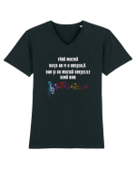 FĂRĂ MUZICĂ VIAȚA ESTE O GREȘEALĂ Tricou mânecă scurtă guler V Bărbat Presenter