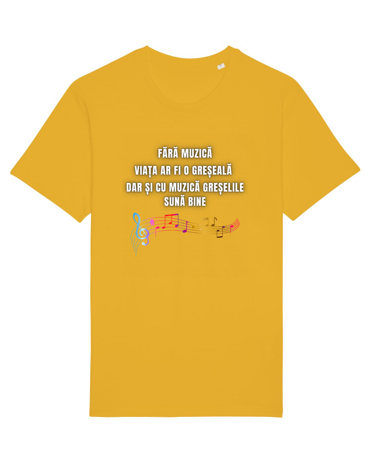 Tricou mânecă scurtă Unisex Rocker Spectra Yellow