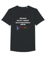 FĂRĂ MUZICĂ VIAȚA ESTE O GREȘEALĂ Tricou mânecă scurtă guler larg Bărbat Skater
