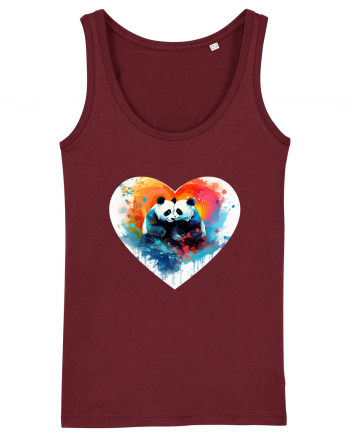 Panda Love Burgundy