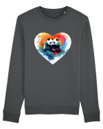 Panda Love Bluză mânecă lungă Unisex Rise