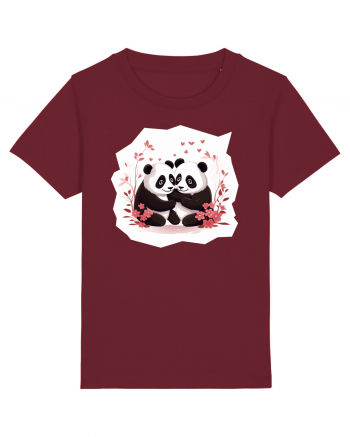 Panda Love Burgundy