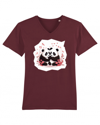 Panda Love Burgundy