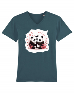 Panda Love Tricou mânecă scurtă guler V Bărbat Presenter