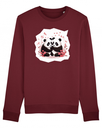 Panda Love Burgundy