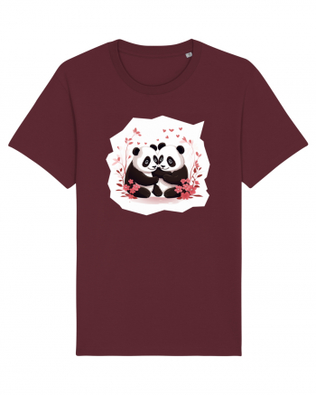 Panda Love Burgundy