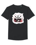 Panda Love Tricou mânecă scurtă guler larg Bărbat Skater