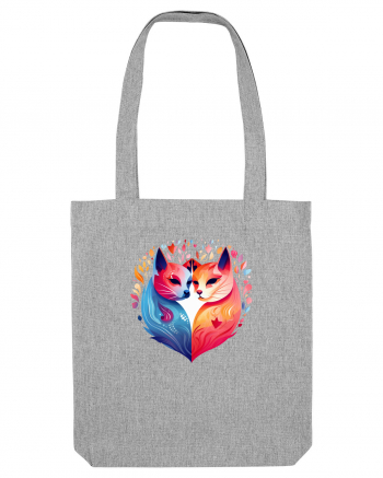 Fox Love Heather Grey