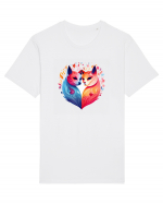 Fox Love Tricou mânecă scurtă Unisex Rocker