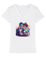  Love is in the air Tricou mânecă scurtă guler V Damă Evoker