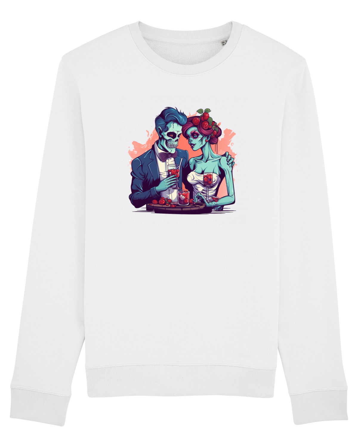 Bluză mânecă lungă Unisex Rise White