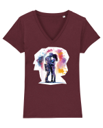  Love is in the air Tricou mânecă scurtă guler V Damă Evoker