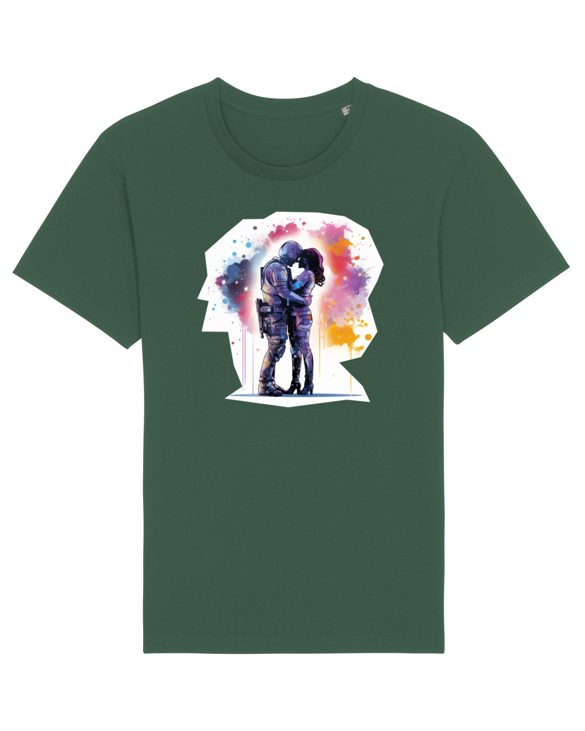 Tricou mânecă scurtă Unisex Rocker Bottle Green
