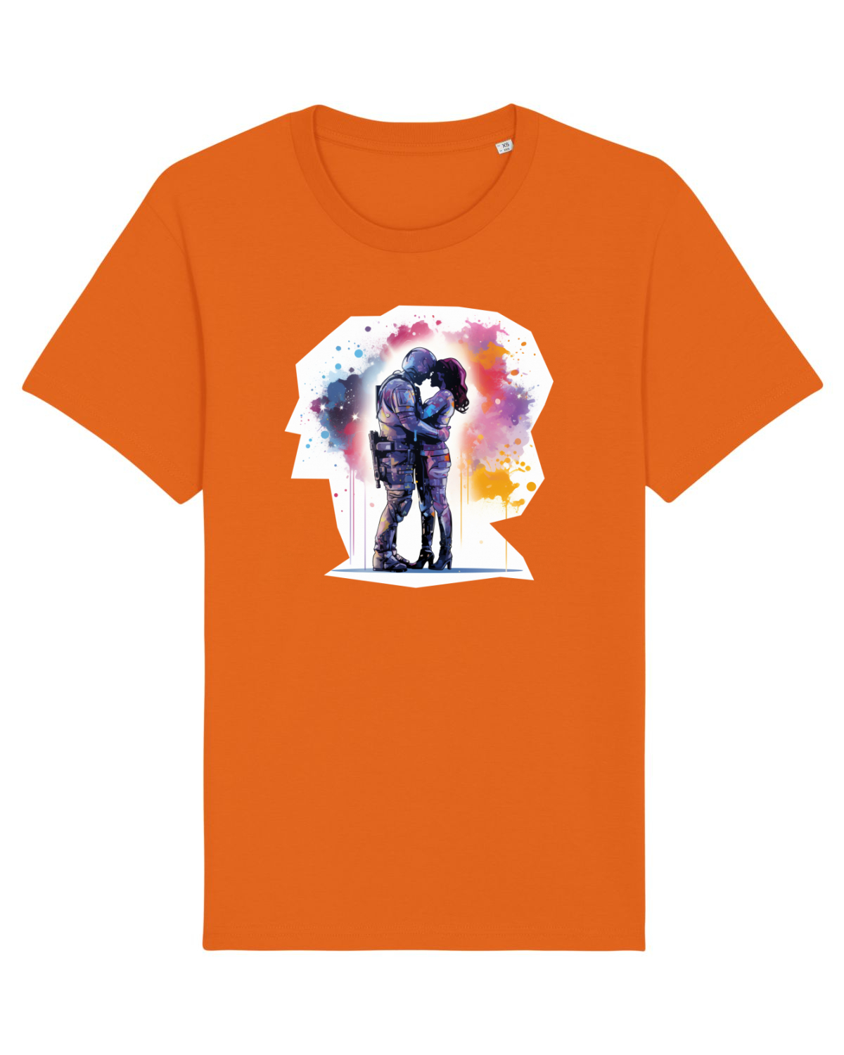 Tricou mânecă scurtă Unisex Rocker Bright Orange