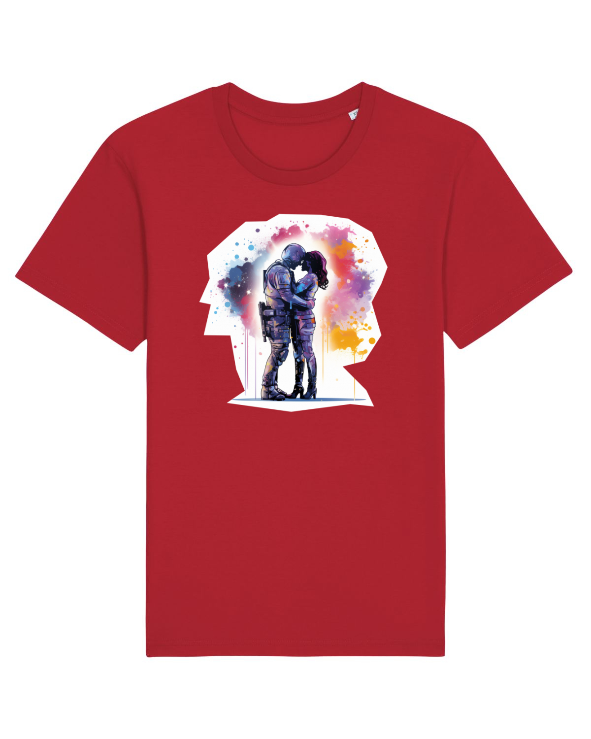 Tricou mânecă scurtă Unisex Rocker Red